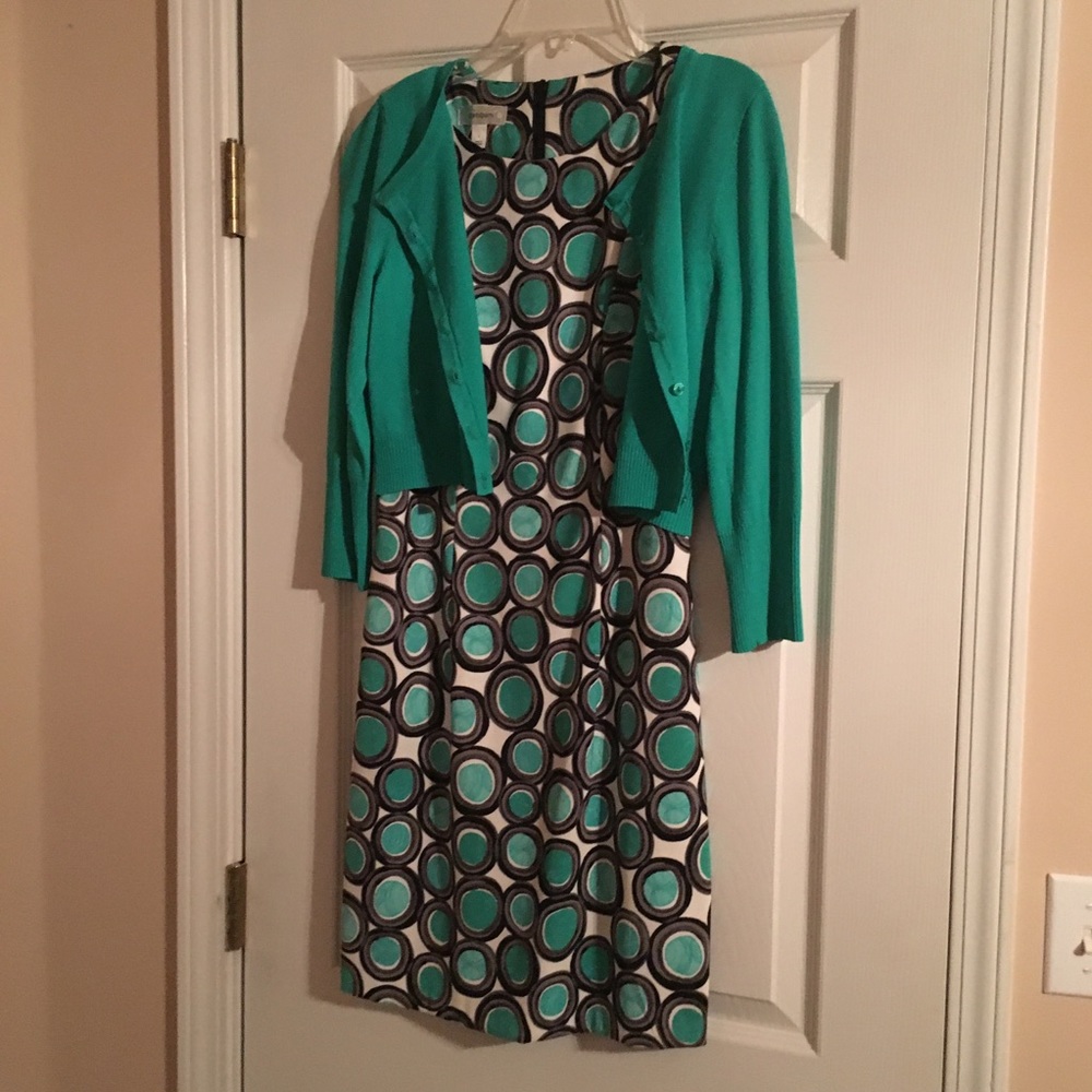 Dress barn sheath dress and sweater spring Easter